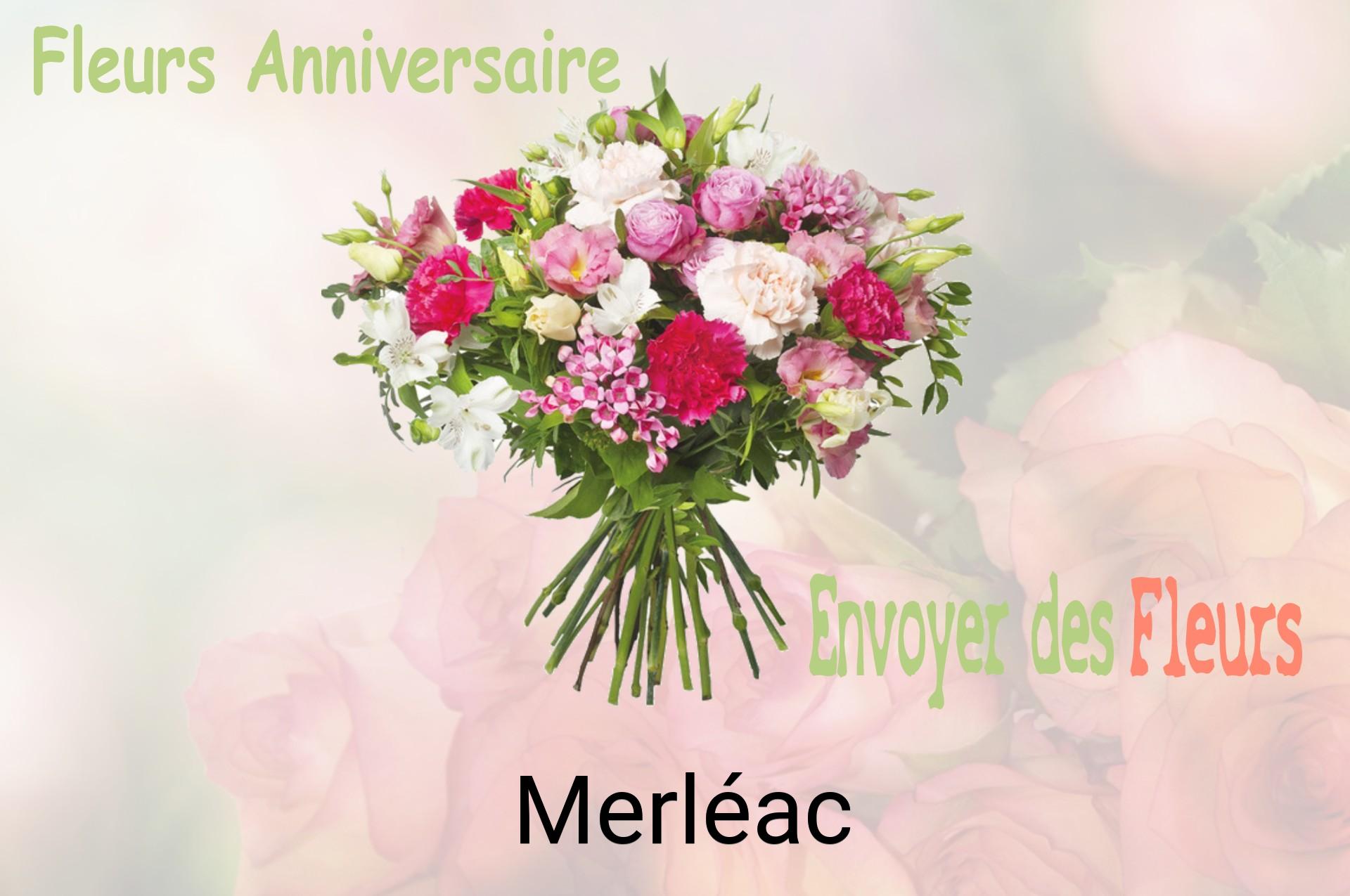 Bouquet de fleurs d’anniversaire livré à Merléac